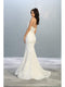 Lace Appliqued V-Neck Trumpet Dress - May Queen RQ7865