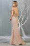 Embellished V-neck Trumpet Dress - May Queen RQ7877