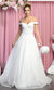 Off-shoulder Sweetheart Neckline Wedding Gown - May Queen RQ7898