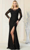 Long Sleeve Formal Dress - May Queen RQ7913