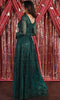 Ornated Sheer Bodice Long Sleeve A Line Dress - May Queen RQ7920