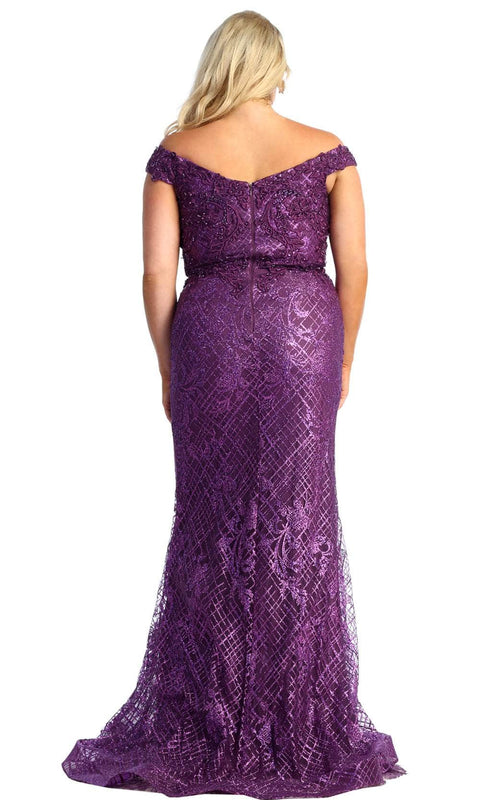 Embroidered Sheath Evening Dress - May Queen RQ7930