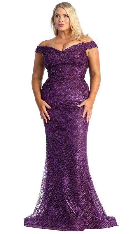 Embroidered Sheath Evening Dress - May Queen RQ7930