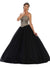 Strapless Sweetheart Gilded Quinceanera Ballgown - May Queen LK-74