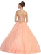 Strapless Sweetheart Gilded Quinceanera Ballgown - May Queen LK-74