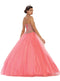 Strapless Sweetheart Gilded Quinceanera Ballgown - May Queen LK-74