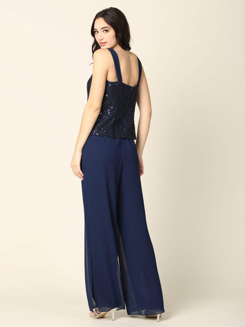 Mother of the Bride and Groom Formal Jacket Pant Suit