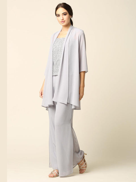 Mother of the Bride and Groom Formal Jacket Pant Suit