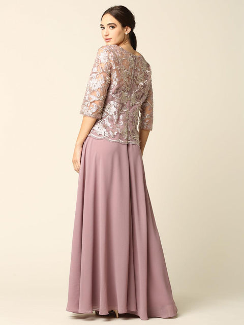 Long Formal Gown for the Mother of the Bride
