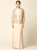 Long Formal Jacket Dress for the Mother of the Bride sheerdreamz Long Formal Jacket Dress for the Mother of the Bride sheerdreamz