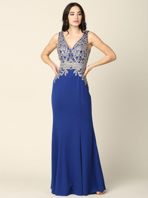 Mother of the Bride And Groom Long Formal Sleeveless Dress