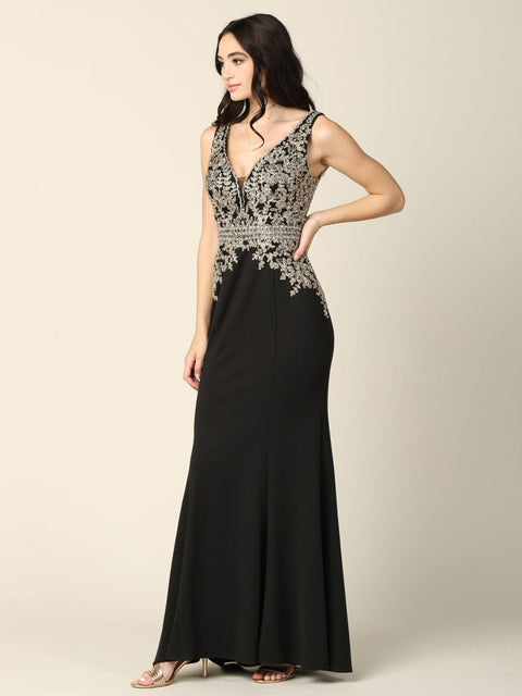 Mother of the Bride And Groom Long Formal Sleeveless Dress