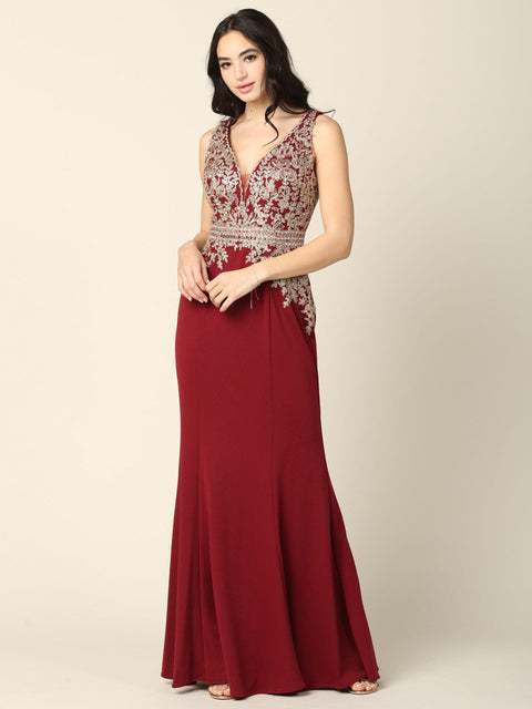Mother of the Bride And Groom Long Formal Sleeveless Dress