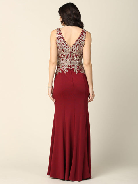 Mother of the Bride And Groom Long Formal Sleeveless Dress
