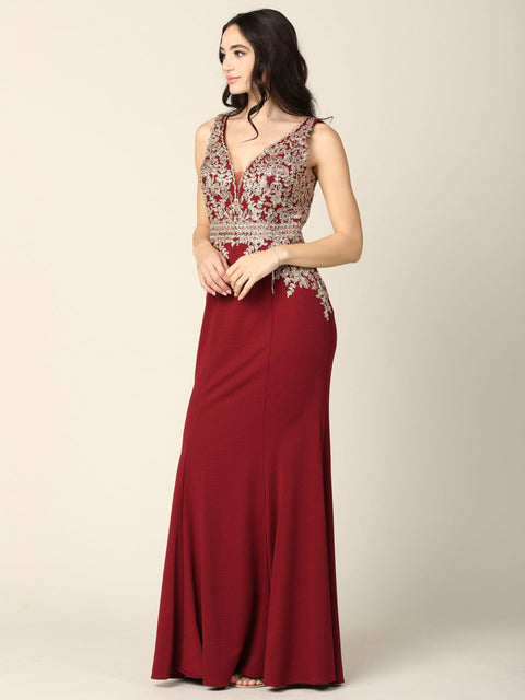 Mother of the Bride And Groom Long Formal Sleeveless Dress