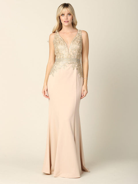 Mother of the Bride And Groom Long Formal Sleeveless Dress