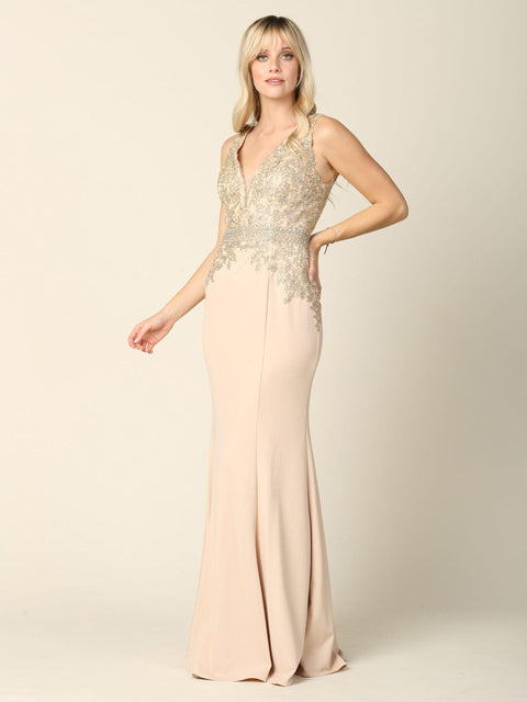 Mother of the Bride And Groom Long Formal Sleeveless Dress