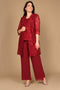Mother of the Bride and groom Church Long Jacket Pant Suit