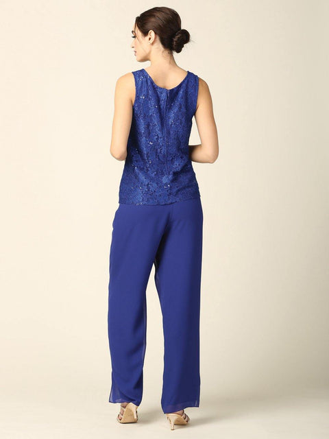 Mother of the Bride and groom Church Long Jacket Pant Suit
