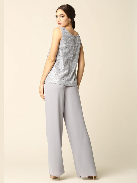 Mother of the Bride and groom Church Long Jacket Pant Suit
