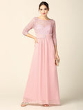 Mother of the Bride Long Sleeve Formal Long Dress Sale