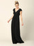 V Neck Long Formal Mother of the Bride  Dress