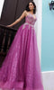 Nox Anabel C1407 - A-lineApplique Sleeveless Prom Gown