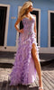 Nox Anabel C1413 - Feathered Sheath Prom Dress