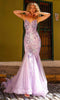 Nox Anabel C1416 - Sequin Pattern Prom Dress