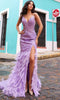 Nox Anabel C1422 - Feathered Trumpet Prom Dress