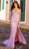 Nox Anabel C1458 - Paillette Deep V-Neck Prom Dress