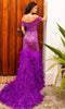 Nox Anabel C1461 - Rhinestone Plunging Neck Prom Gown