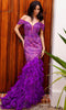 Nox Anabel C1461 - Rhinestone Plunging Neck Prom Gown