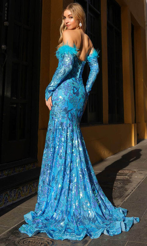 Nox Anabel D1269 - Sequin Corset Prom Dress