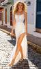 Nox Anabel D1465 - Sheath Prom Dress with Slit