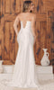 Nox Anabel E1042W - Cowl Neck Corset Bridal Dress