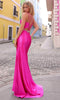 Nox Anabel E1279 - Bejeweled Metallic Prom Dress