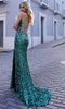 Nox Anabel E1280 - Allover Sequin One Shoulder Prom Dress