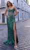 Nox Anabel E1280 - Allover Sequin One Shoulder Prom Dress