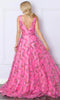 Nox Anabel E1445 - Floral Print Ruffles Prom Dress