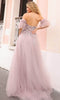 Nox Anabel E1453 - 3D Floral Embellished Strapless Prom Gown