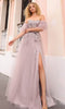 Nox Anabel E1453 - 3D Floral Embellished Strapless Prom Gown