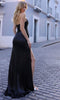 Nox Anabel F1466 - Bejeweled V-Neck Prom Dress