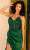 Nox Anabel F1466 - Bejeweled V-Neck Prom Dress