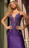 Nox Anabel G1364 - Plunging Applique Prom Dress