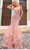 Nox Anabel G1368 - Floral Appliqued Sleeveless Prom Dress