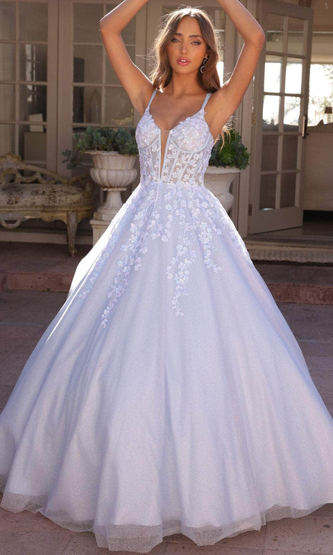 Blue Nox Anabel H1357 - Sleeveless Corset Bodice Ballgown