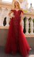 Nox Anabel L1362 - Cold Shoulder Corset Bodice Prom Gown