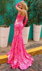 Nox Anabel R1268 - Floral Sequin Mermaid Evening Dress