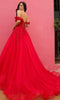 Nox Anabel R1303 - Embroidered Off Shoulder Prom Dress